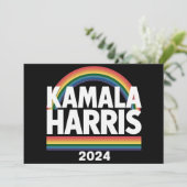 Kamala Harris 2024 虹 ゲイ プライド LGBT 選挙 招待状 (スタンド正面)