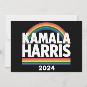 Kamala Harris 2024 虹 ゲイ プライド LGBT 選挙 招待状