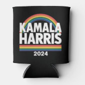 Kamala Harris 2024 虹 ゲイ プライド LGBT 選挙 缶クーラー (正面)