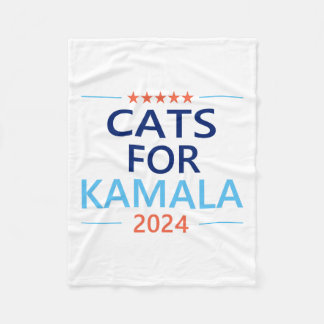 Kamala Harris 2024 Chilless Cat Lady Jd Vanceのために フリースブランケット