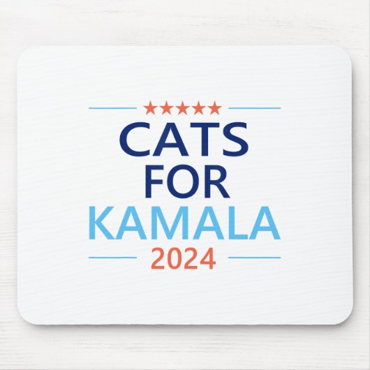 Kamala Harris 2024 Chilless Cat Lady Jd Vanceのために マウスパッド (正面)