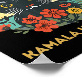 Kamala Harris 2024 Electiの子どものいない猫レディース ポスター (角)