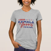 Kamala Harris 2024 - For the People Campaign Desig Tシャツ (正面)