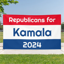 Kamala Harris 2024 Hugeの共和党員 横断幕