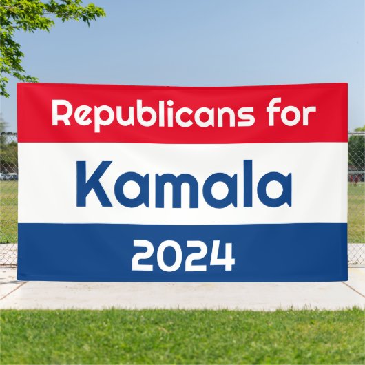 Kamala Harris 2024 Hugeの共和党員 横断幕 (外側)