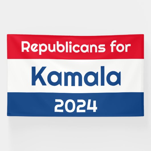Kamala Harris 2024 Hugeの共和党員 横断幕 (横)
