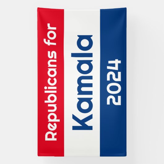 Kamala Harris 2024 Hugeの共和党員 横断幕 (縦)