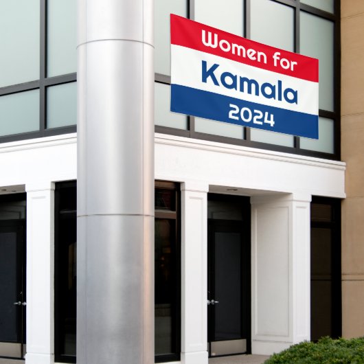 Kamala Harris 2024 Hugeの女性 横断幕 (ビルの外側)