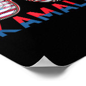 Kamala Harris 2024 Madam President Kamala 47 Usa E ポスター (角)