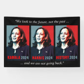Kamala Harris 2024 Pop Art Not Going Back Outside 横断幕 (横)