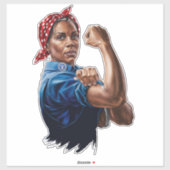Kamala Harris 2024 Rosie The Riveter Chilless Cat シール (シート)