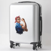 Kamala Harris 2024 Rosie The Riveter Chilless Cat シール (スーツケース)