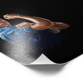 Kamala Harris 2024 Rosie The Riveter Chilless Cat フォトプリント (角)