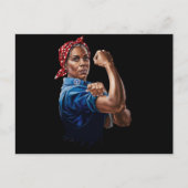 Kamala Harris 2024 Rosie The Riveter Chilless Cat ポストカード (正面)