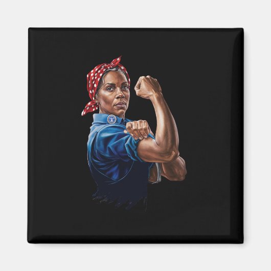 Kamala Harris 2024 Rosie The Riveter Chilless Cat マグネット (正面)