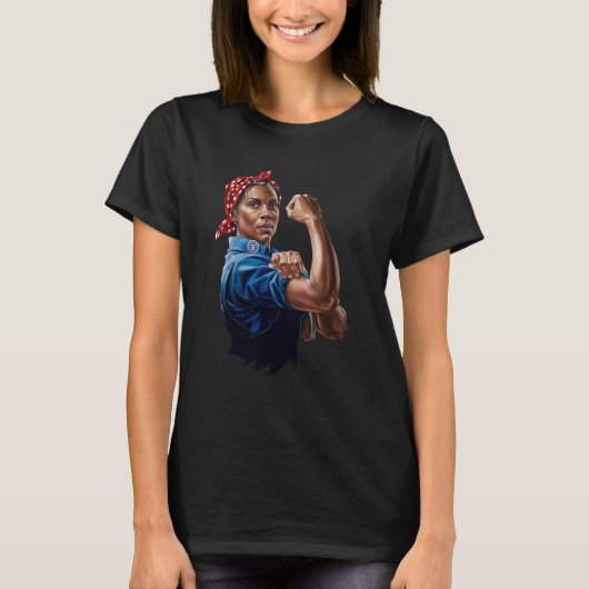 Kamala Harris 2024 Rosie The Riveter Chilless Cat Tシャツ (正面)