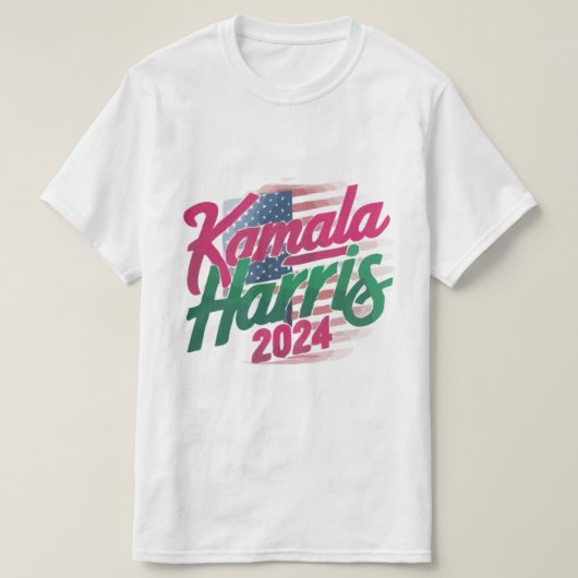 Kamala Harris 2024 Tシャツ – はっきりしたおよび鮮やか (デザイン正面)