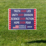 Kamala Harris 2024: Truth Unity Science Hope Sign アウトドアサイン<br><div class="desc">この「真理、統一、科学、希望大統領の」のサインで2024インスパイア年カマラハリスのキャンペーンを支援する。</div>
