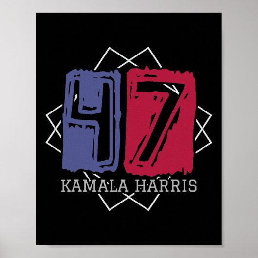 Kamala Harris 47アメリカ合衆国2024の第1代大統領 ポスター (正面)