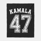 Kamala Harris 47 For The People フリースブランケット (正面)