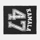 Kamala Harris 47 For The People フリースブランケット (正面(横))