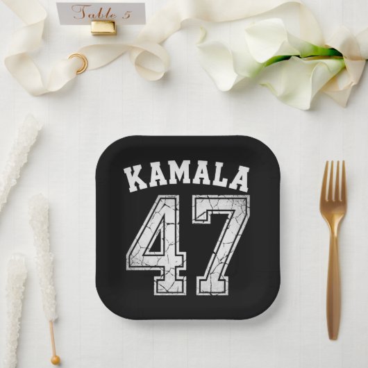 Kamala Harris 47 For The People ペーパープレート (ウェディング)