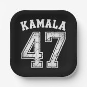 Kamala Harris 47 For The People ペーパープレート (正面)