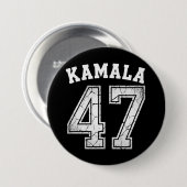 Kamala Harris 47 For The People 缶バッジ (正面&裏面)