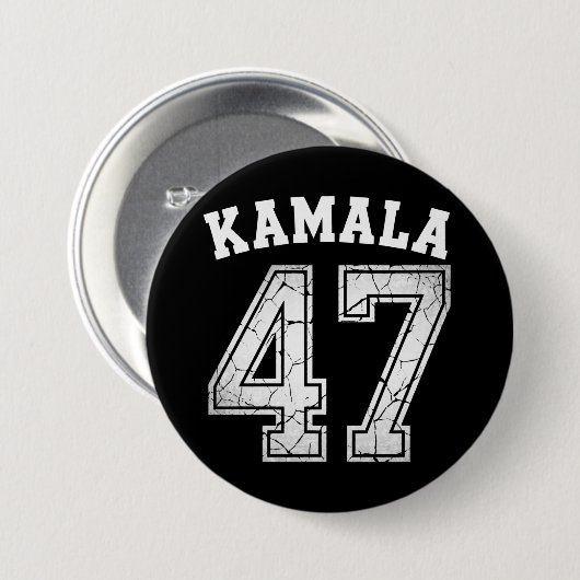 Kamala Harris 47 For The People 缶バッジ (正面&裏面)