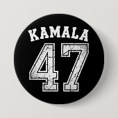 Kamala Harris 47 For The People 缶バッジ (正面)