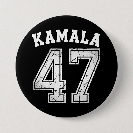 Kamala Harris 47 For The People 缶バッジ (正面)