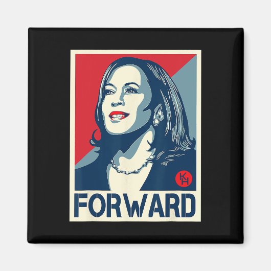 Kamala Harris 47th社長アメリカ2024選挙 マグネット (正面)