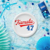 Kamala Harris 47th – 大統領47th ペーパープレート (パーティー)