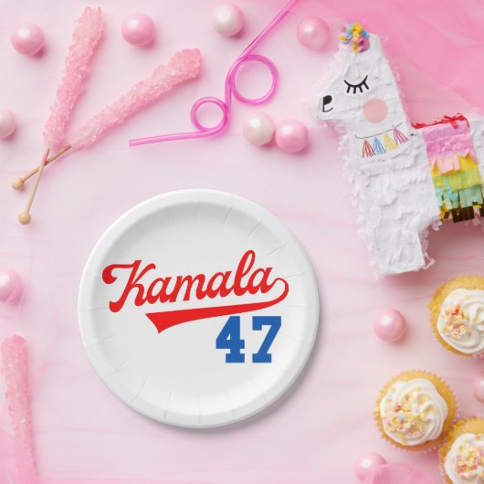 Kamala Harris 47th – 大統領47th ペーパープレート (パーティー)