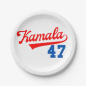 Kamala Harris 47th – 大統領47th ペーパープレート (正面)