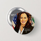 Kamala-Harris-47th-President-USA_ 缶バッジ (正面&裏面)