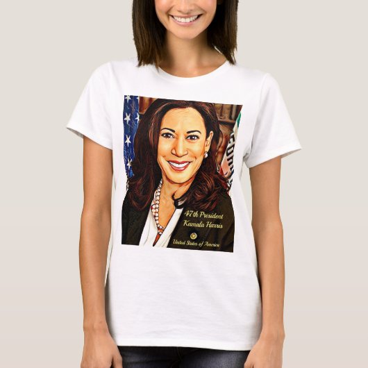 Kamala-Harris-47th-President-USA_ Tシャツ (正面)