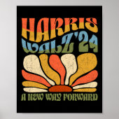 Kamala Harris A New Way Forward 2024 Boho Aestetti ポスター (正面)