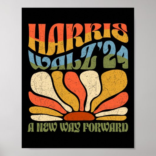 Kamala Harris A New Way Forward 2024 Boho Aestetti ポスター (正面)