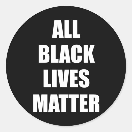 Kamala Harris All Black Livesシール ラウンドシール (正面)