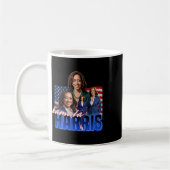 Kamala Harris American Flag Bootleg Reboot コーヒーマグカップ (左)