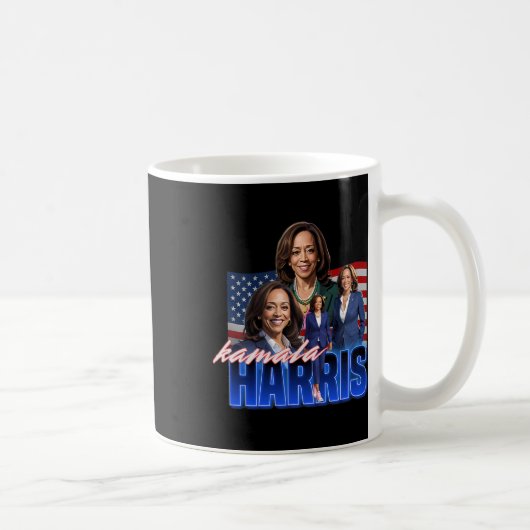 Kamala Harris American Flag Bootleg Reboot コーヒーマグカップ (右)