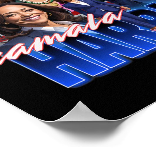 Kamala Harris American Flag Bootleg Reboot ポスター (角)
