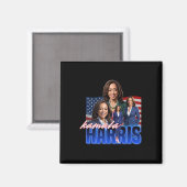 Kamala Harris American Flag Bootleg Reboot マグネット (正面/裏面)