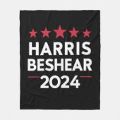 Kamala Harris Andy Beshear 2024 Harris Beshear 202 フリースブランケット (正面)