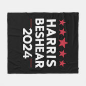 Kamala Harris Andy Beshear 2024 Harris Beshear 202 フリースブランケット (正面(横))