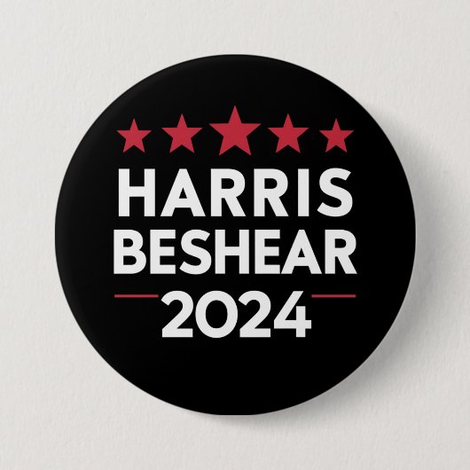 Kamala Harris Andy Beshear 2024 Harris Beshear 202 缶バッジ (正面)