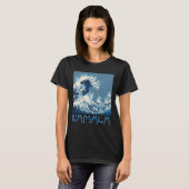 Kamala Harris Blue Cats Wave - For おもしろい Cat Owner Tシャツ (正面フル)