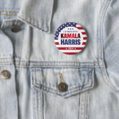 Kamala Harris Blue Red 2024ボタンで立つ 缶バッジ (インサイチュ)