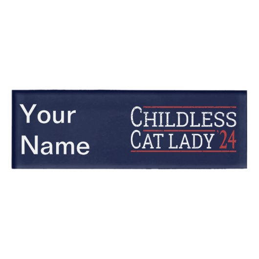 Kamala Harris - Chilless Cat Lady 2024 I 名札 (正面)